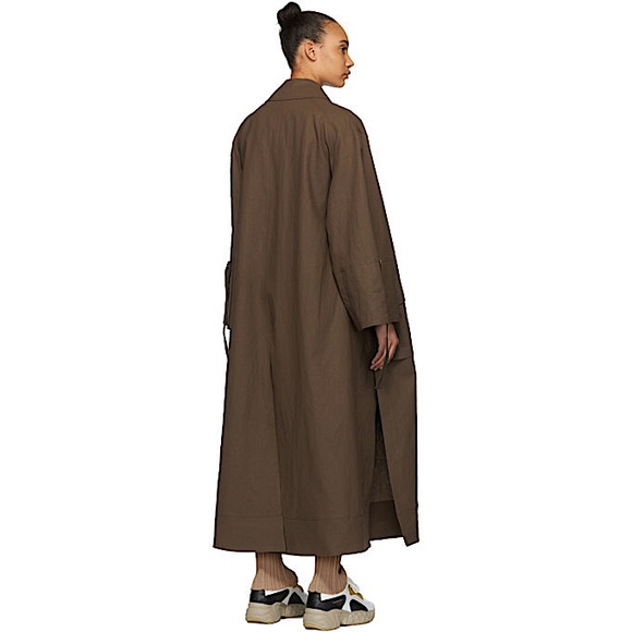 COPY - ACNE STUDIOS Studios Oriole Oversized Linen Trench - Picture 3 of 12
